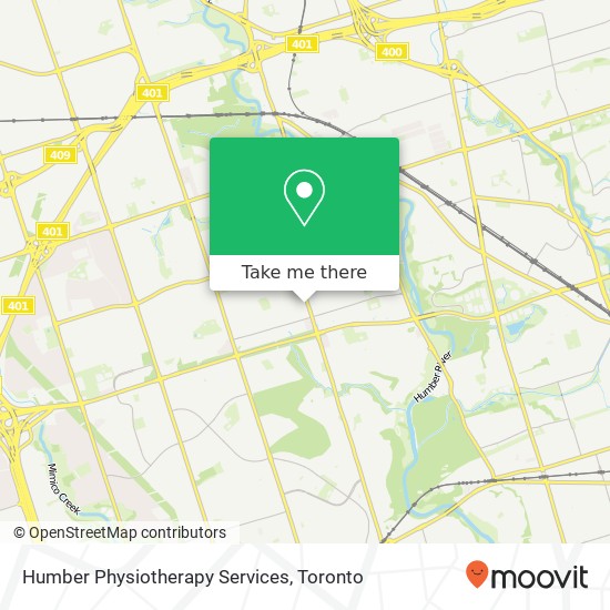 Humber Physiotherapy Services map