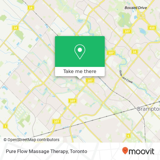 Pure Flow Massage Therapy map