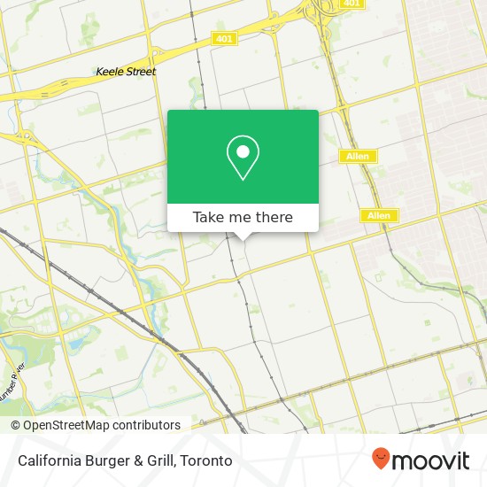 California Burger & Grill map