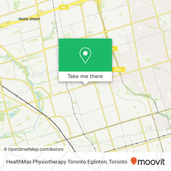 HealthMax Physiotherapy Toronto Eglinton plan