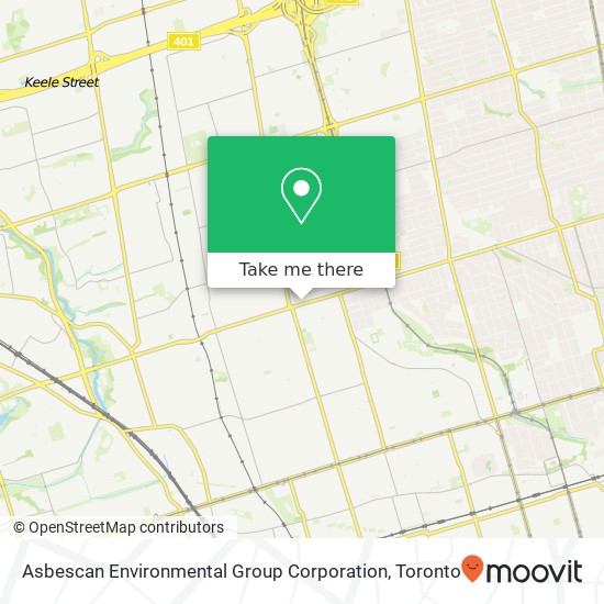 Asbescan Environmental Group Corporation map