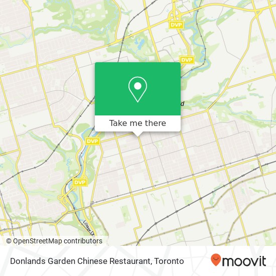 Donlands Garden Chinese Restaurant map