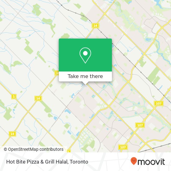 Hot Bite Pizza & Grill Halal map