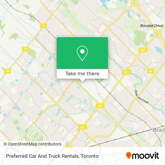 Preferred Car And Truck Rentals map