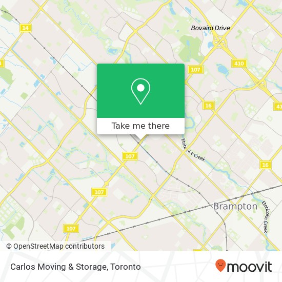 Carlos Moving & Storage map