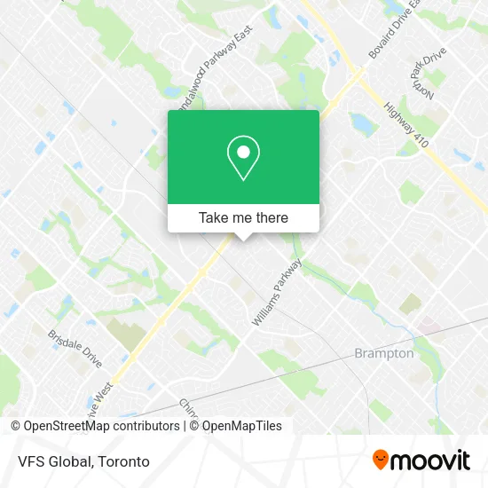 VFS Global map