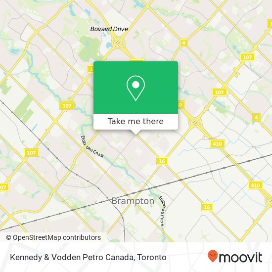 Kennedy & Vodden Petro Canada map