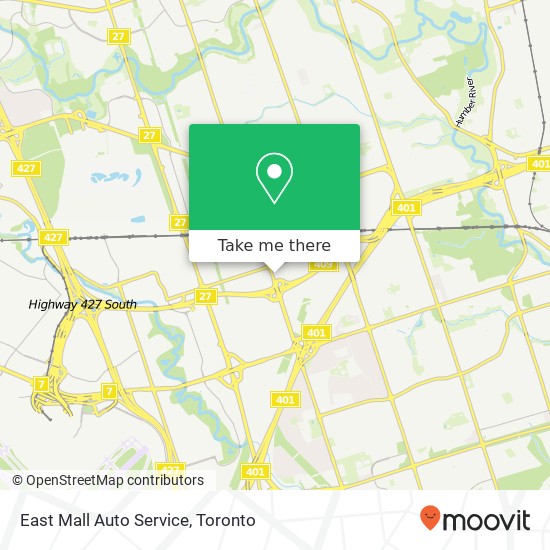 East Mall Auto Service map