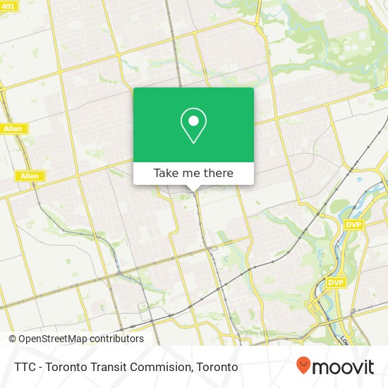 TTC - Toronto Transit Commision plan