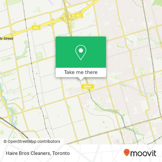 Haire Bros Cleaners map