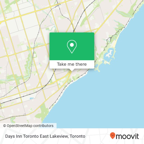 Days Inn Toronto East Lakeview map