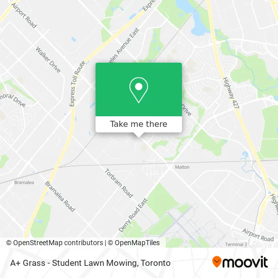 A+ Grass - Student Lawn Mowing map