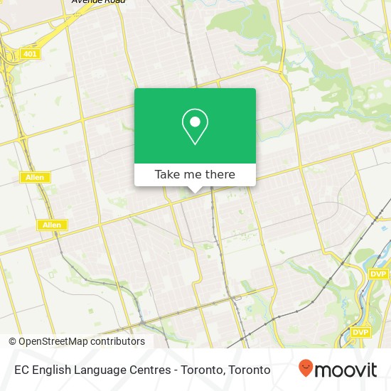 EC English Language Centres - Toronto plan