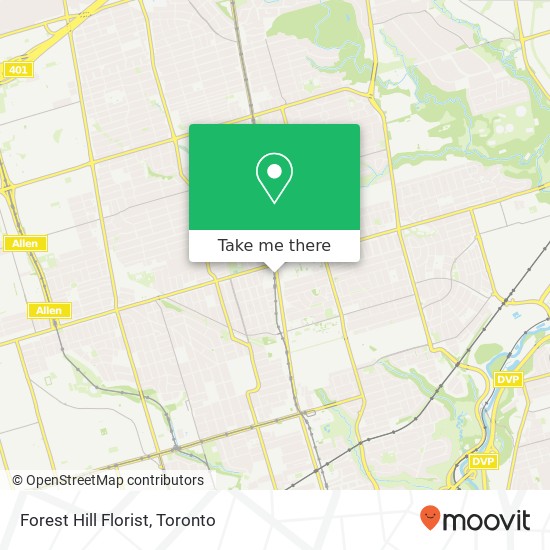 Forest Hill Florist map