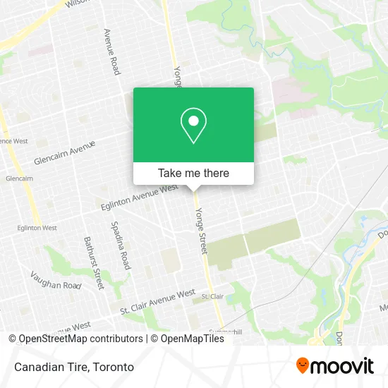 Canadian Tire map