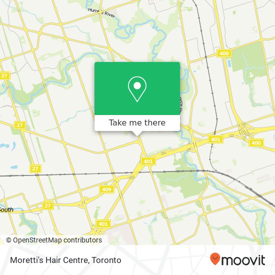 Moretti's Hair Centre map