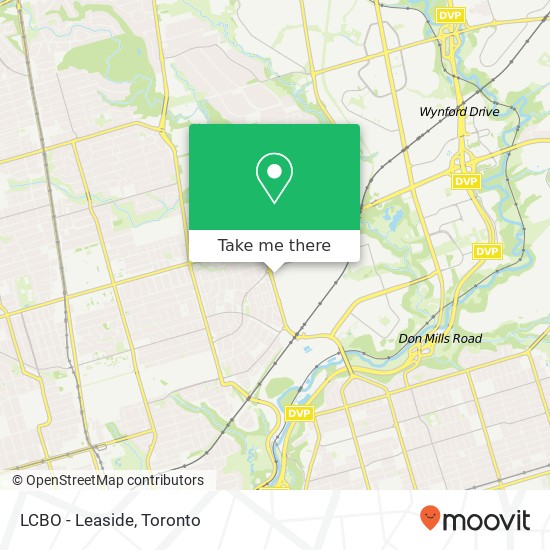 LCBO - Leaside map