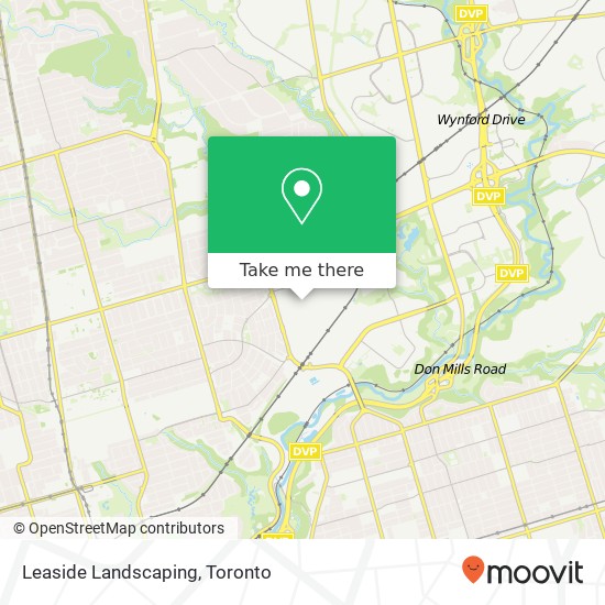 Leaside Landscaping map