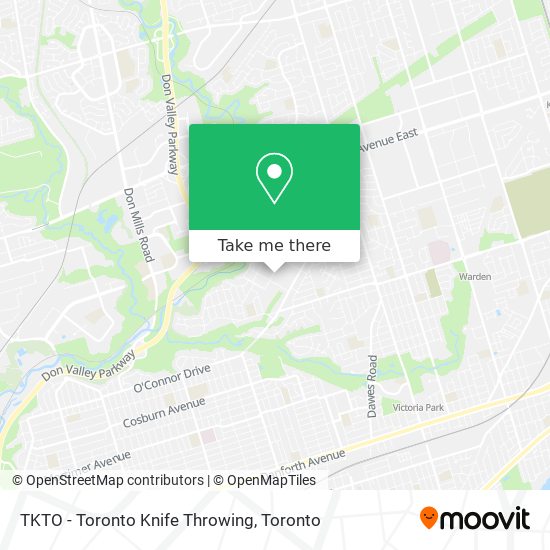TKTO - Toronto Knife Throwing map