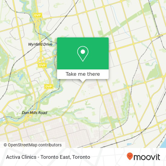 Activa Clinics - Toronto East map