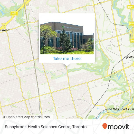 Sunnybrook Health Sciences Centre map