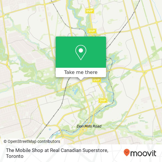 The Mobile Shop at Real Canadian Superstore map