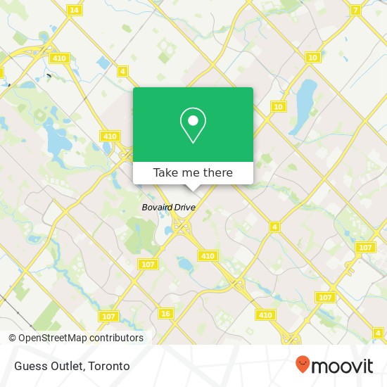 Guess Outlet map