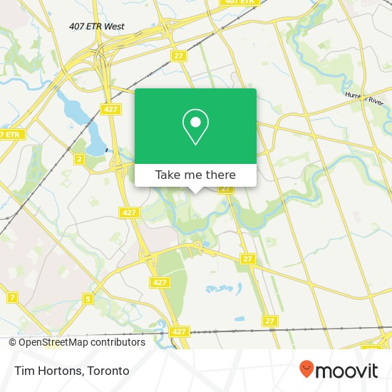 Tim Hortons map