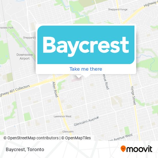 Baycrest map