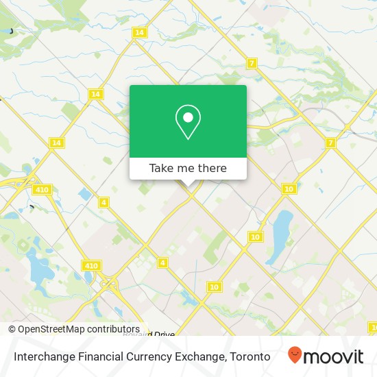 Interchange Financial Currency Exchange map