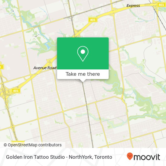 Golden Iron Tattoo Studio - NorthYork plan