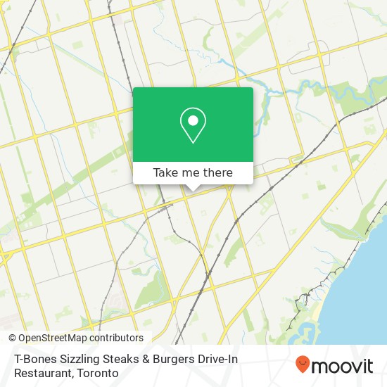 T-Bones Sizzling Steaks & Burgers Drive-In Restaurant map