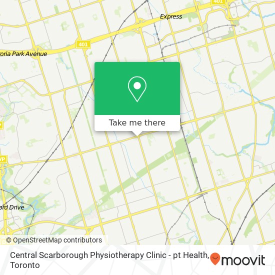 Central Scarborough Physiotherapy Clinic - pt Health map