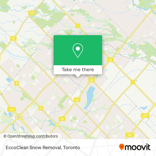 EccoClean Snow Removal plan