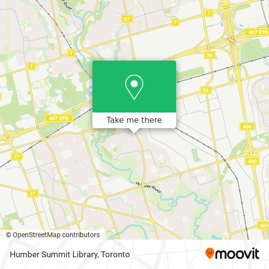 Humber Summit Library map