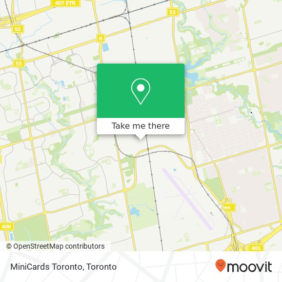 MiniCards Toronto map