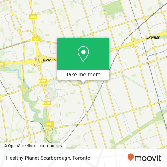 Healthy Planet Scarborough map