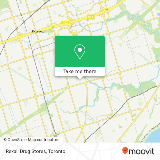 Rexall Drug Stores map