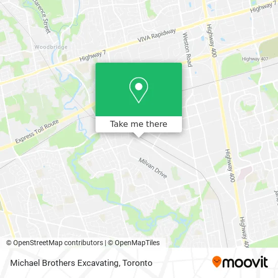 Michael Brothers Excavating map