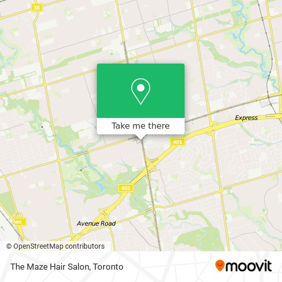 The Maze Hair Salon map
