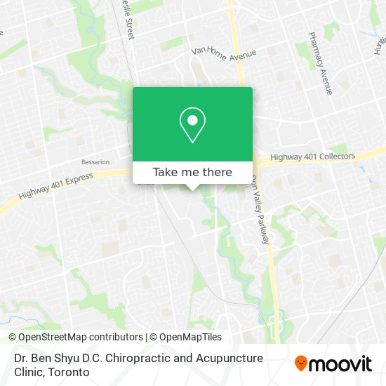 Dr. Ben Shyu D.C.  Chiropractic and Acupuncture Clinic plan