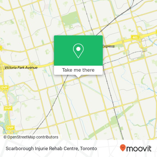 Scarborough Injurie Rehab Centre map