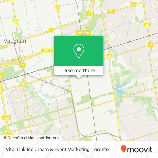 Vital Link Ice Cream & Event Marketing map