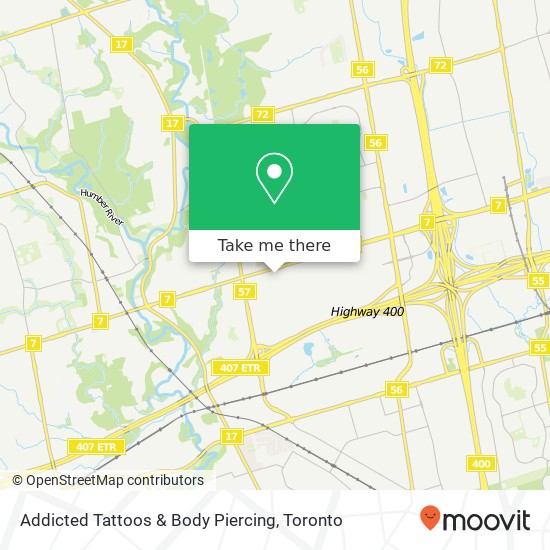 Addicted Tattoos & Body Piercing map