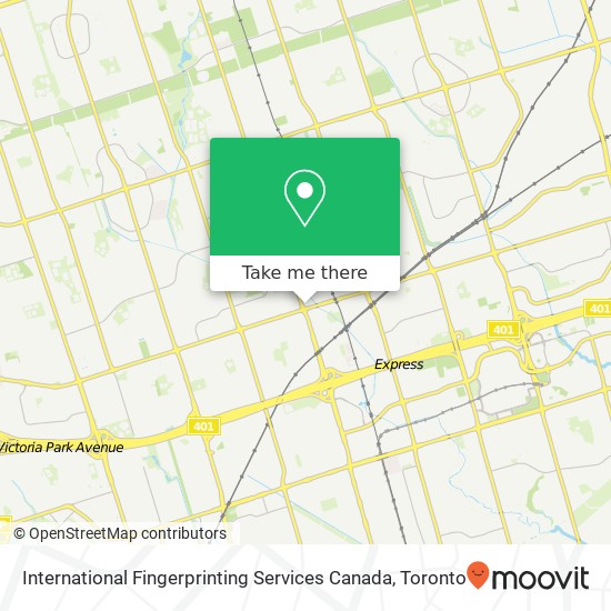 International Fingerprinting Services Canada map
