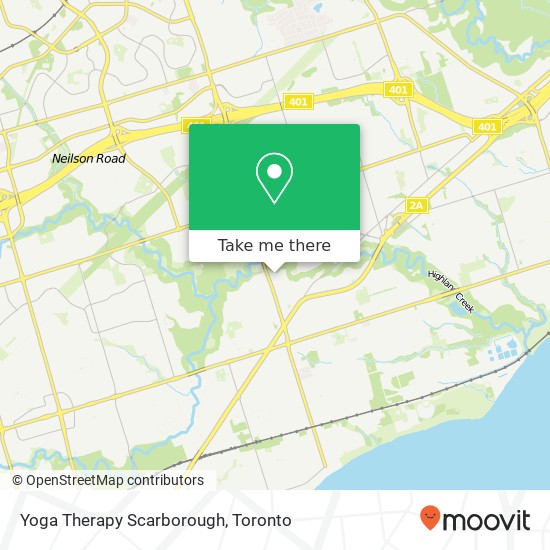 Yoga Therapy Scarborough map