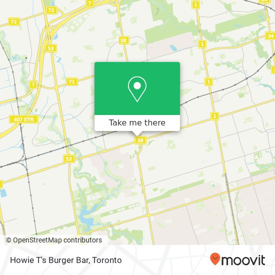 Howie T's Burger Bar map