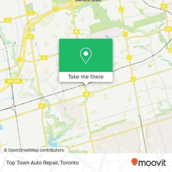 Top Town Auto Repair map