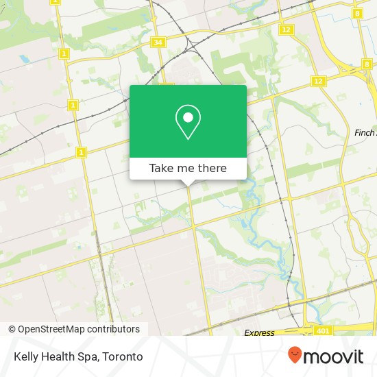 Kelly Health Spa map