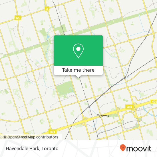 Havendale Park map